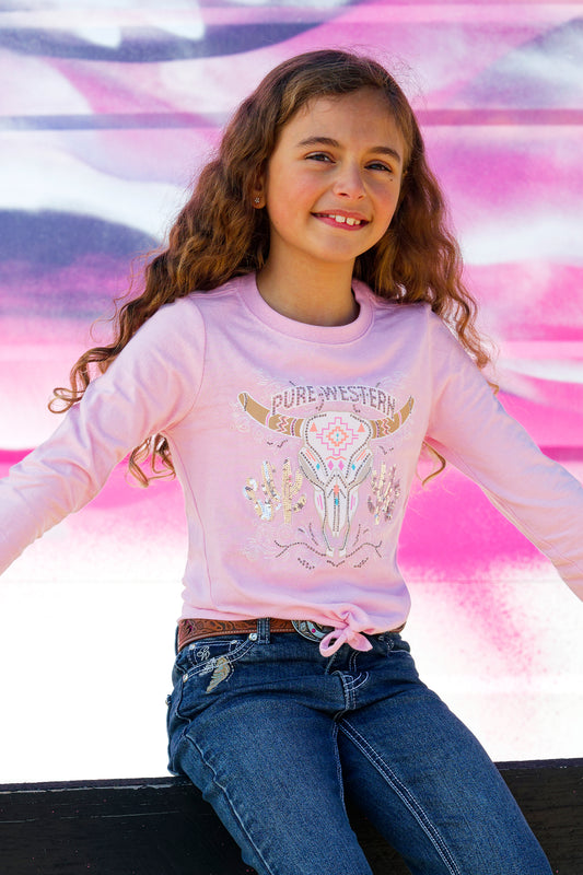 Pure Western Girls Polly L/S Tee