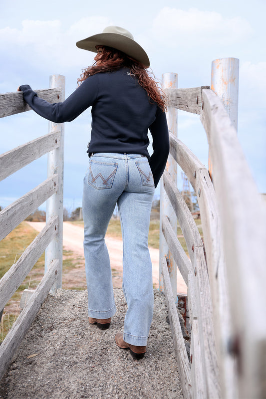 Wrangler Women's Brianna Trouser Jean - Willow 34L