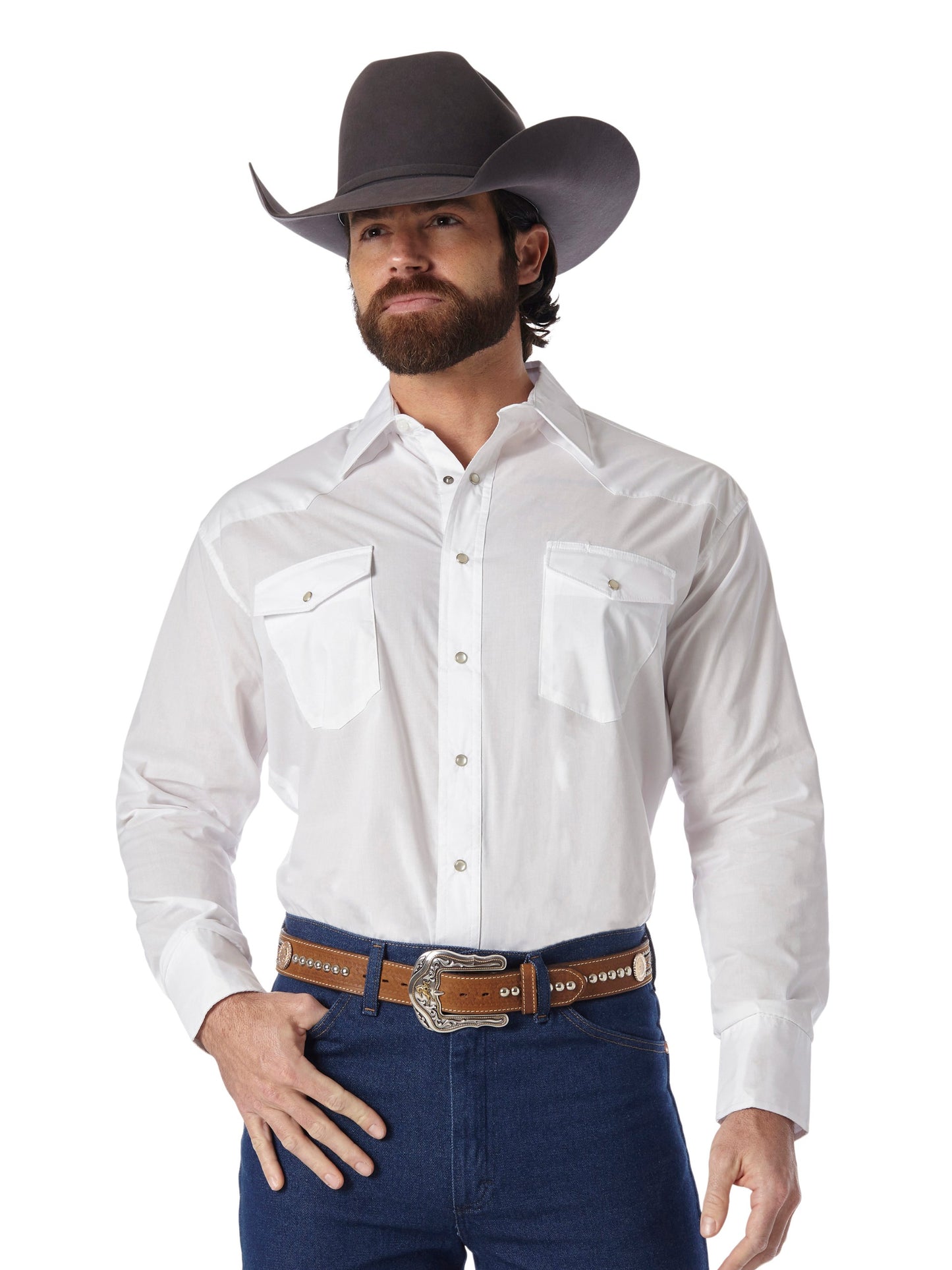 Wrangler Q Sport Basic 2-Pocket L/S Shirt