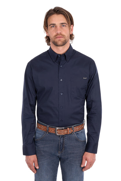 Wrangler Men’s Flex Tech 1-Pocket Button Down L/S Shirt