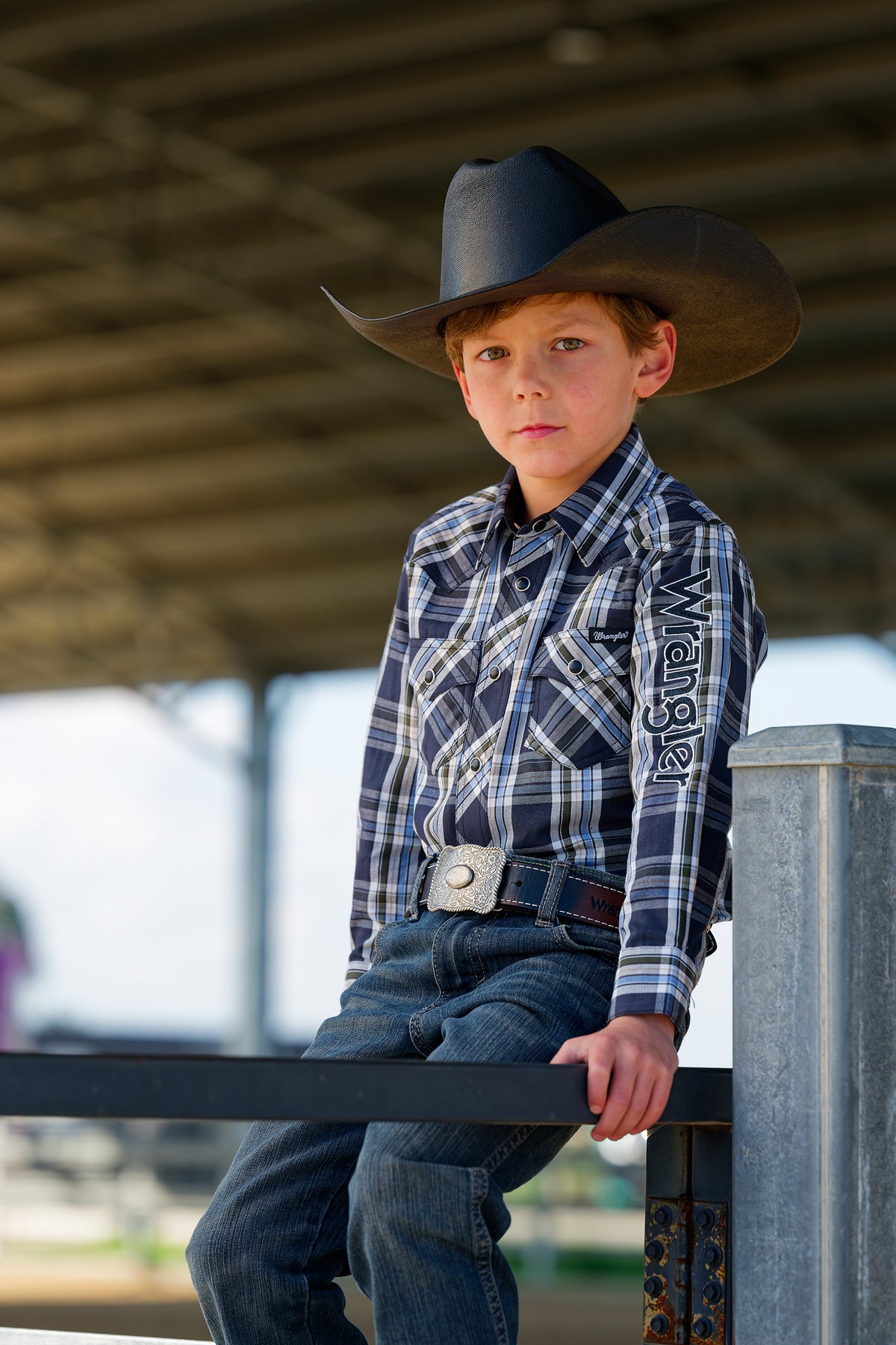 Wrangler Boys Finn Logo L/S Shirt