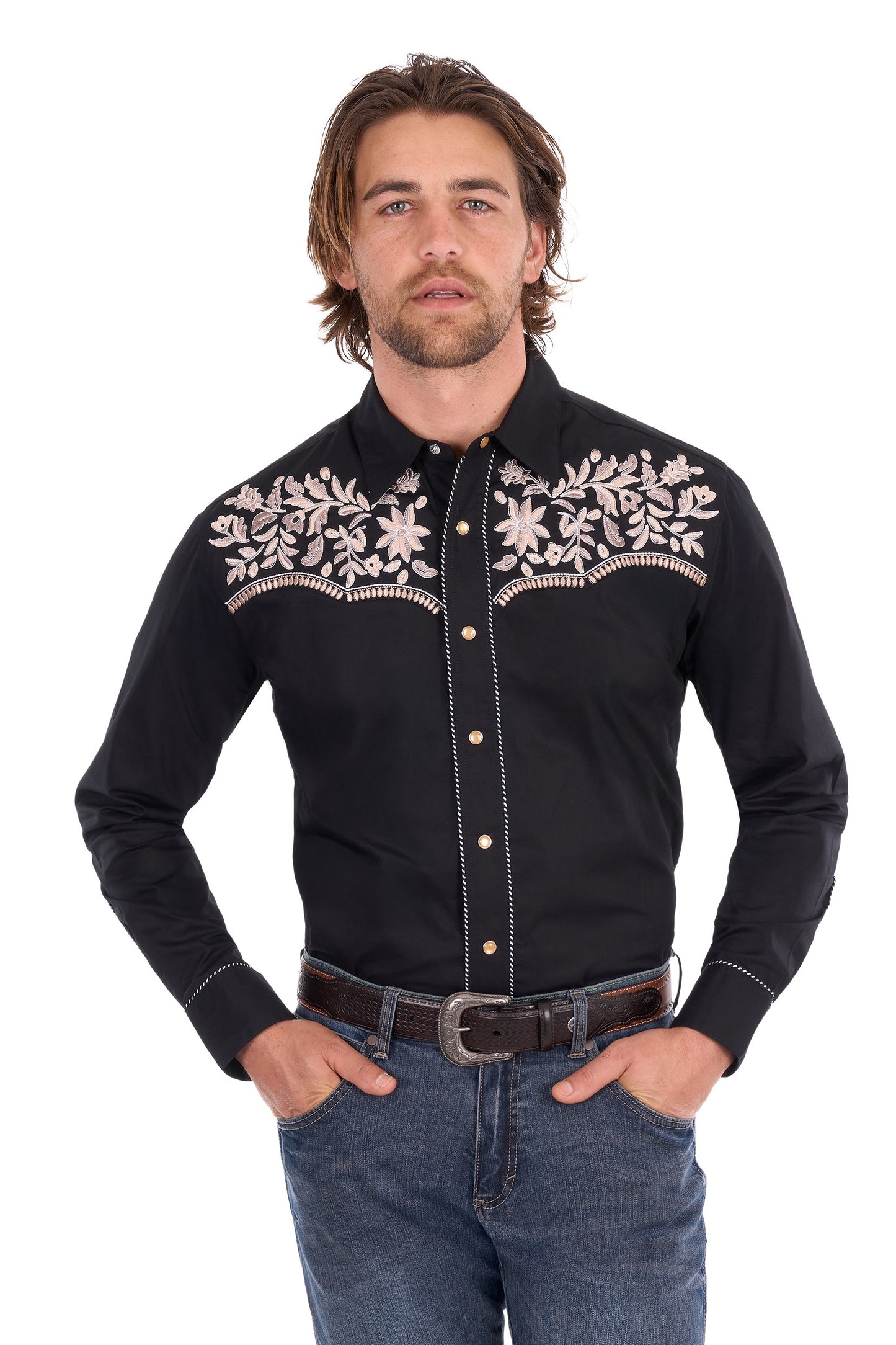 Wrangler Men’s Anthony Embroidered L/S Shirt