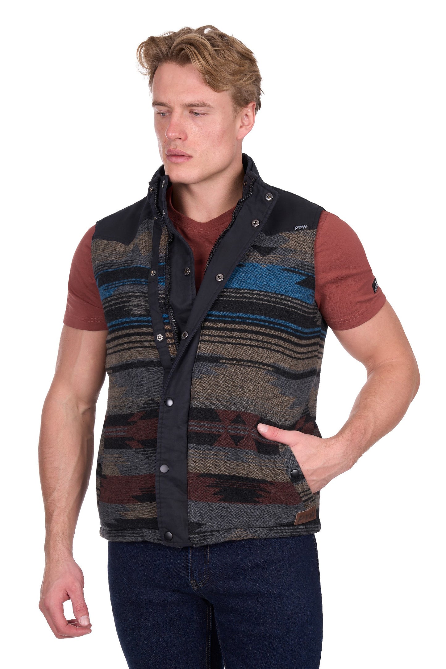Pure Western Men's Trevor Reversible Vest