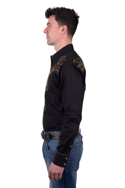 Wrangler Men's Rhys Embroided L/S Shirt