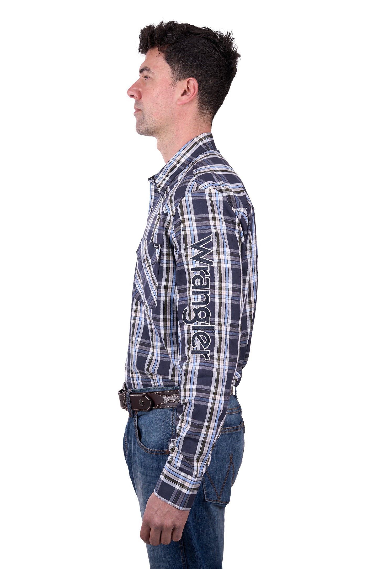 Wrangler Men's Finn Logo L/S Shirt