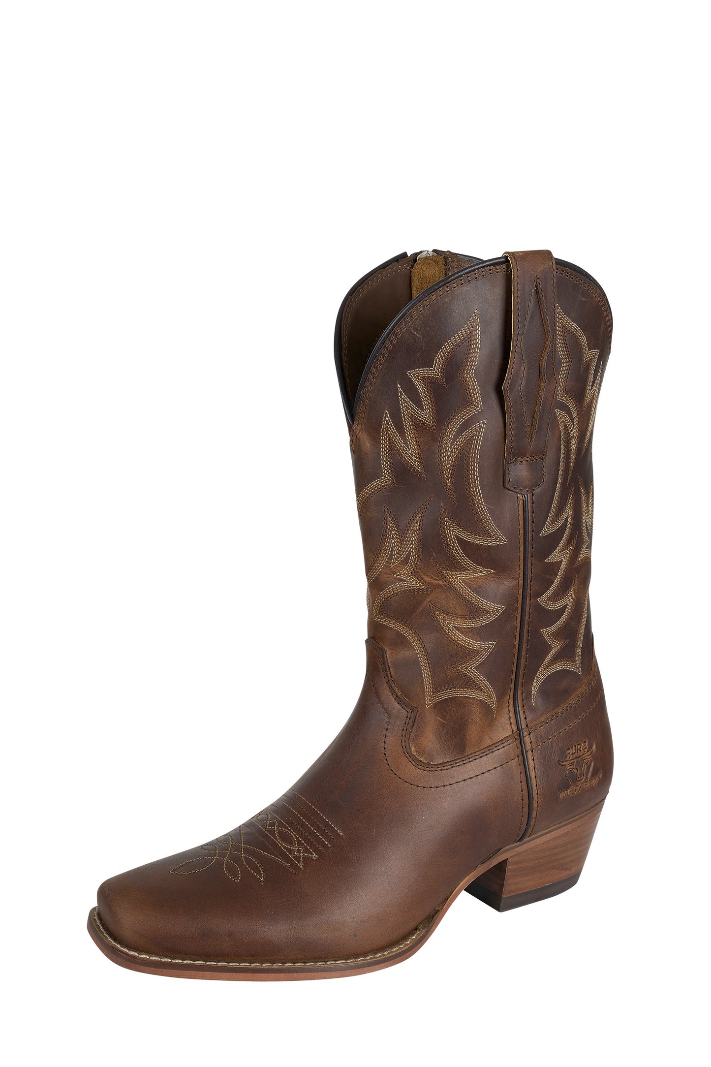 Pure Western Women's Pioneer Boot - Oily Brown