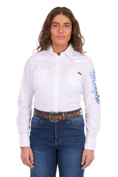 Wrangler Women’s Hazel Logo Western L/S Shirt