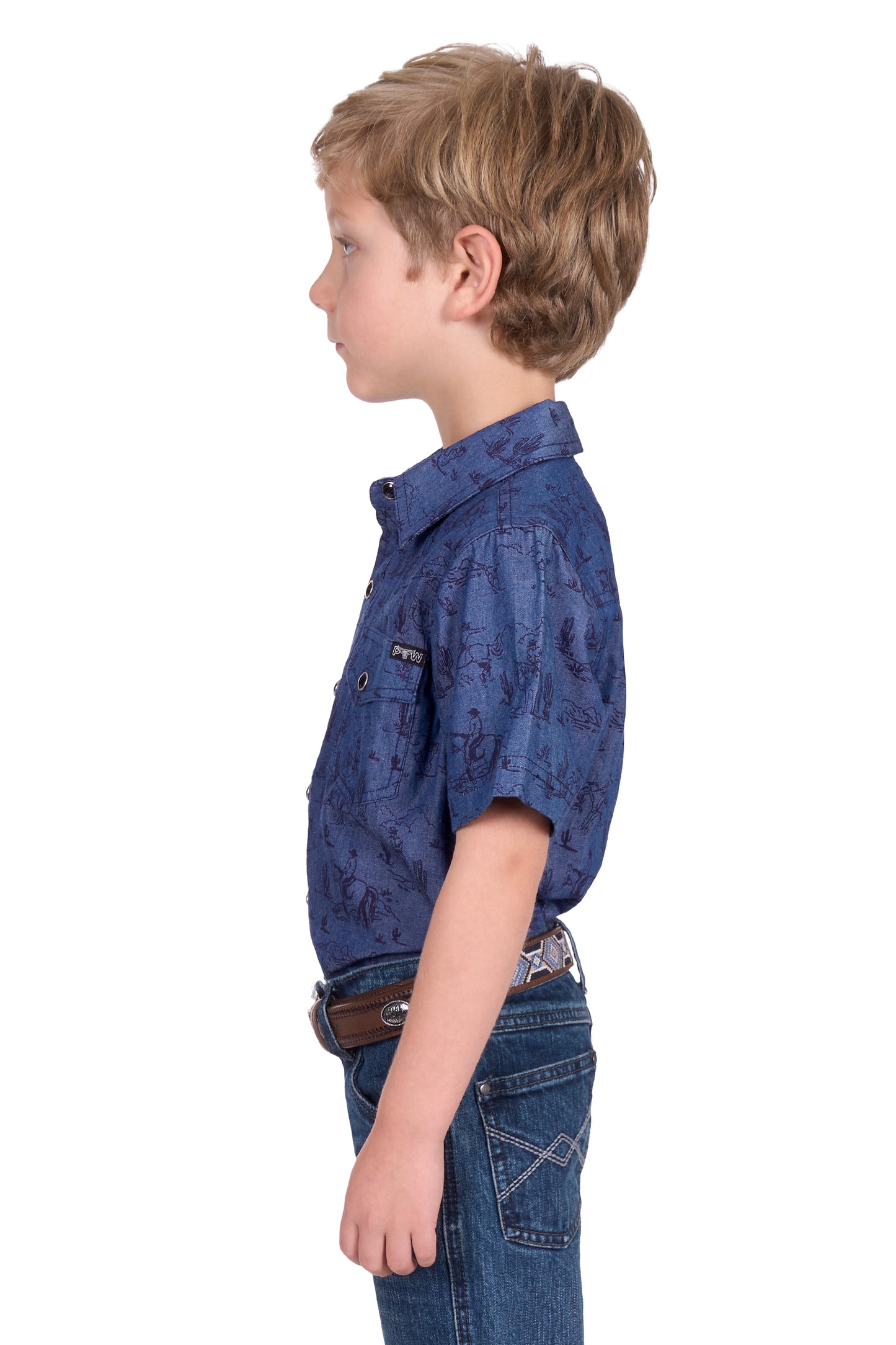 Pure Western Boy's Travis Ss Shirt