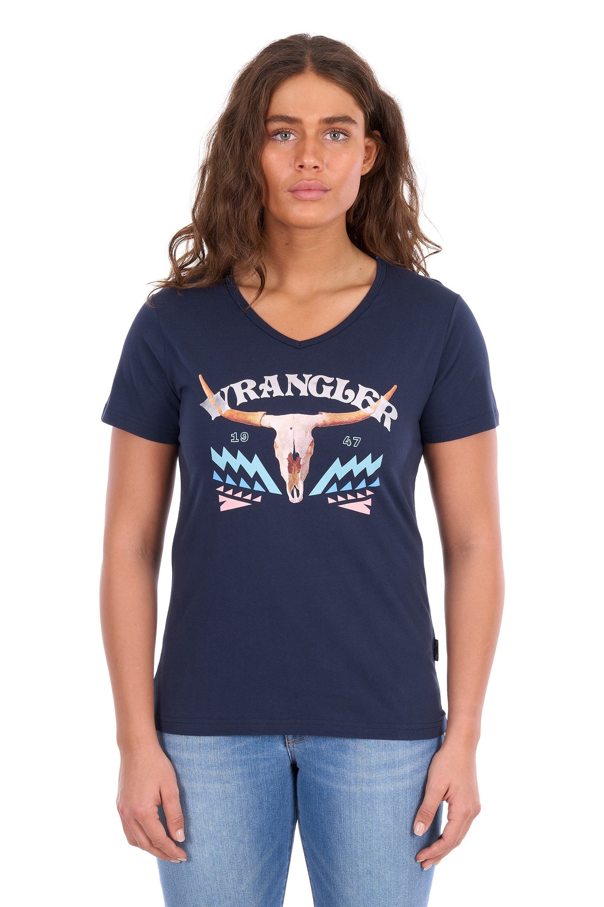 Wrangler Women’s Lana V-Neck Ss Tee