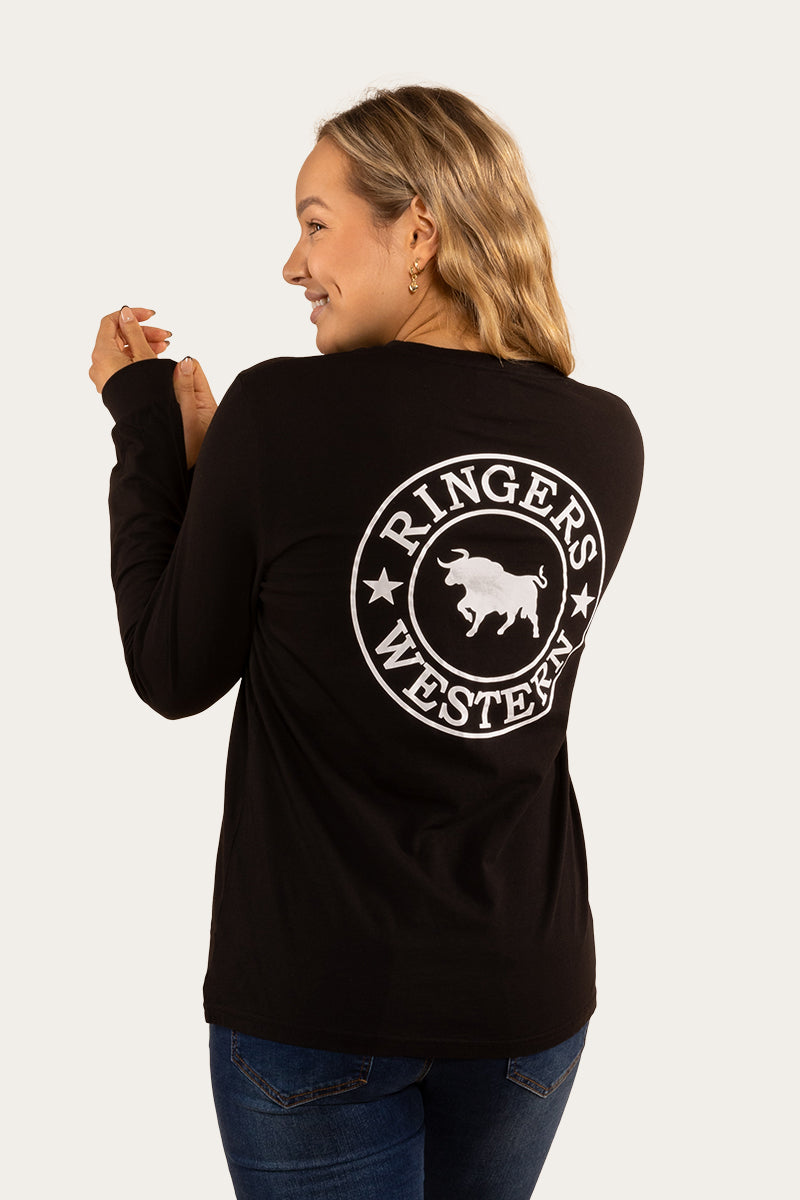Ringers Western Women's Signature Bull Loose Fit L/S Tee