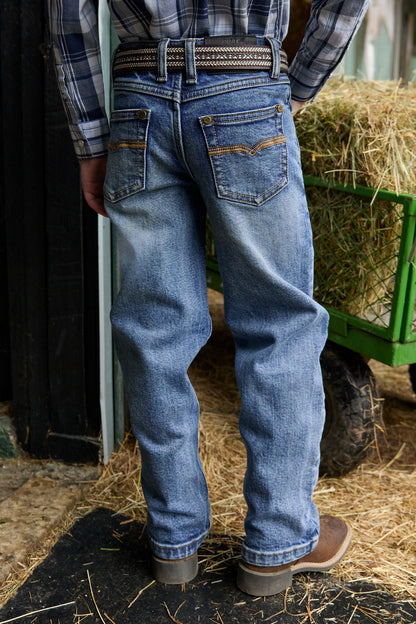 Pure Western Boy's Hawkins Straight Leg Jean - Moonshine