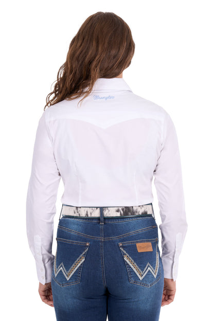 Wrangler Women’s Hazel Logo Western L/S Shirt