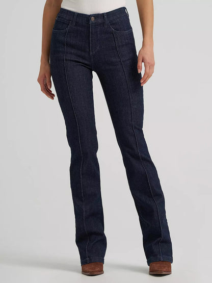 Wrangler Women's Bespoke Pintuck Bootcut Jean - 30L