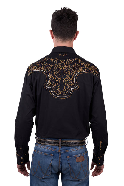 Wrangler Men's Rhys Embroided L/S Shirt