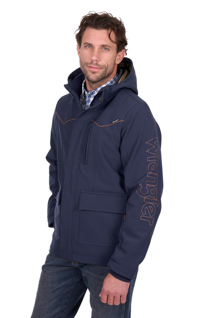 Wrangler Men’s Cade Logo Softshell Jacket