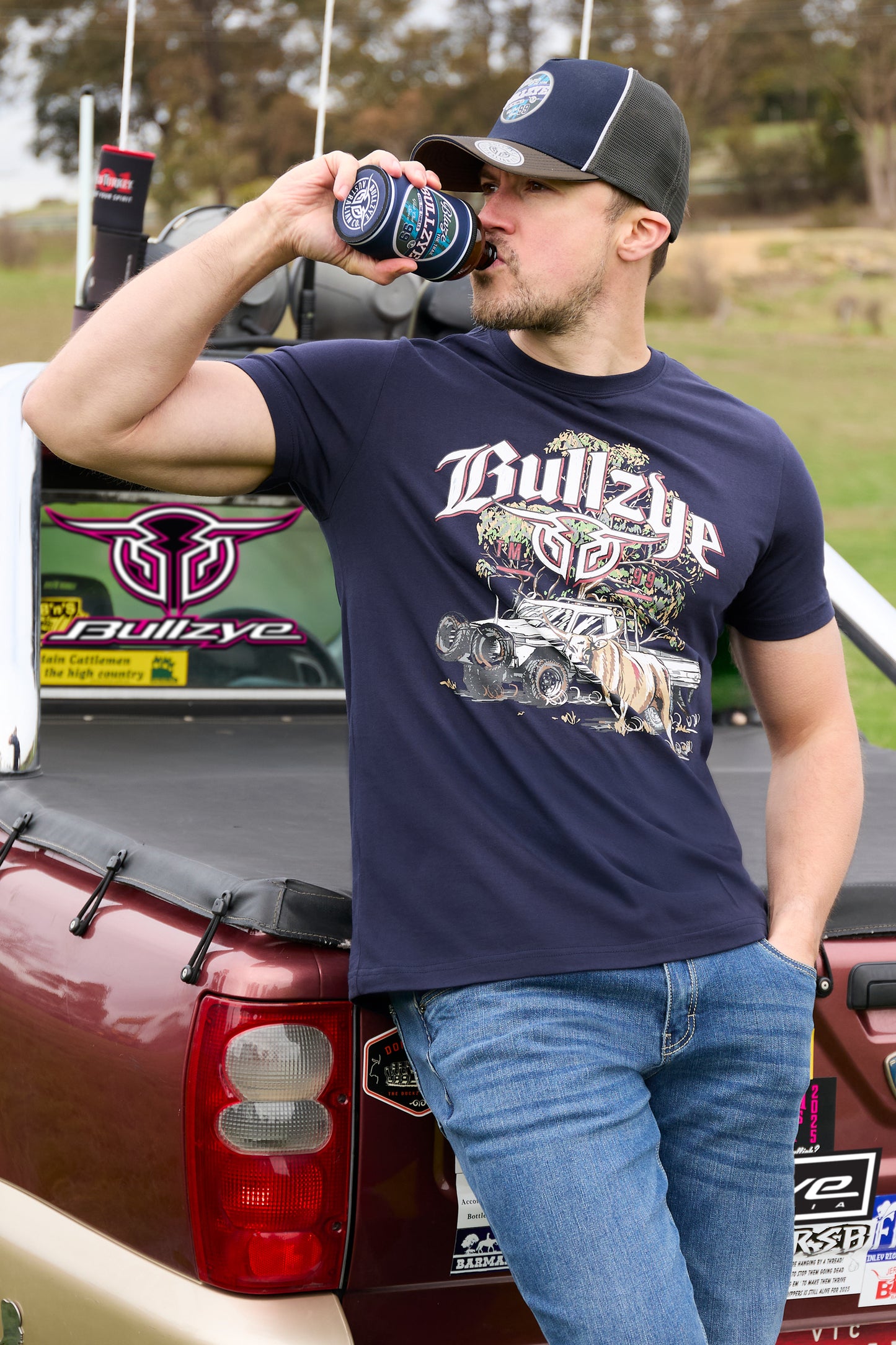 Bullzye Men's Bull Catcher Ss Tee