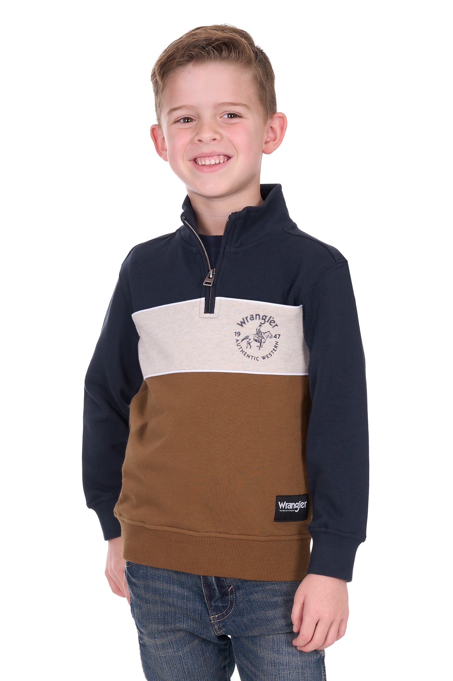 Wrangler Boy’s Steve 1/4 Zip Pullover