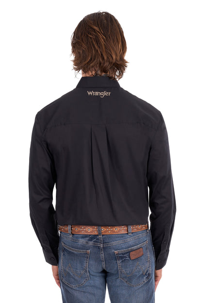 Wrangler Men’s Flex Tech 1-Pocket Button Down L/S Shirt
