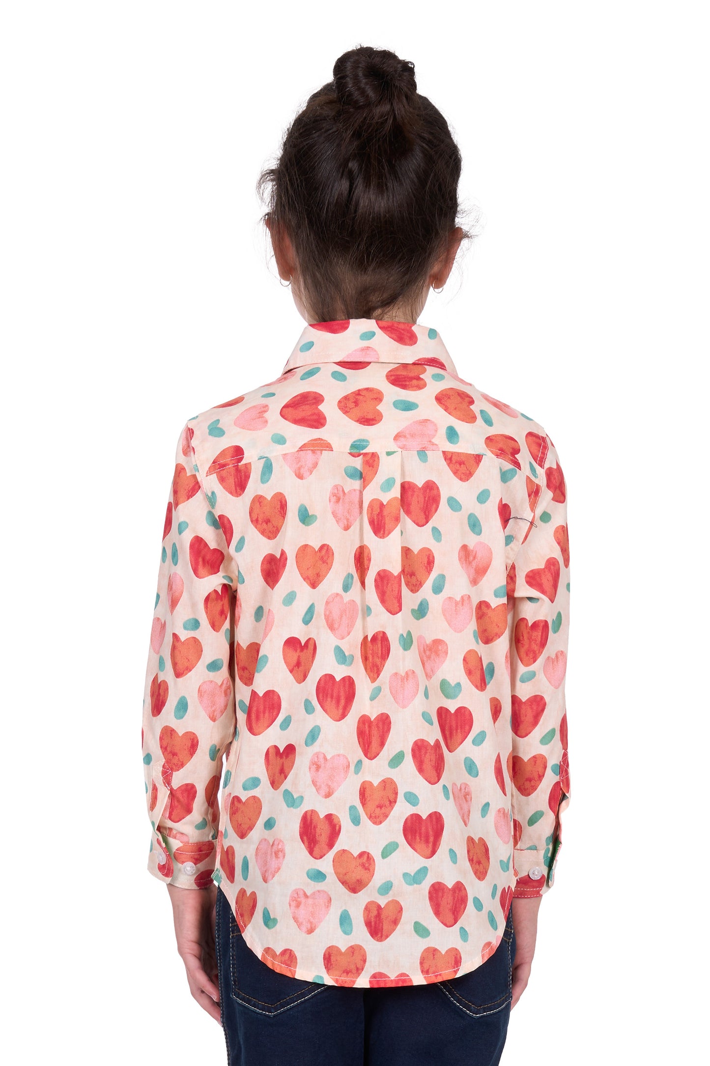 Hard Slog Girls Mira 1/2 Placket L/S Shirt