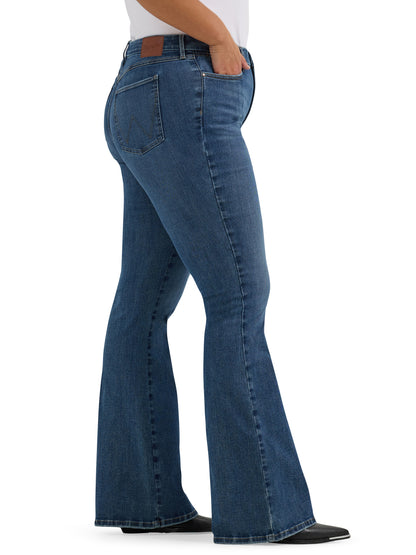 Wrangler Women's Bespoke Hi Rise Flare Jean - 32L