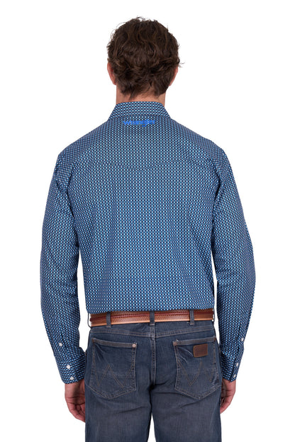 Wrangler Men's Kyle Logo L/S Shirt