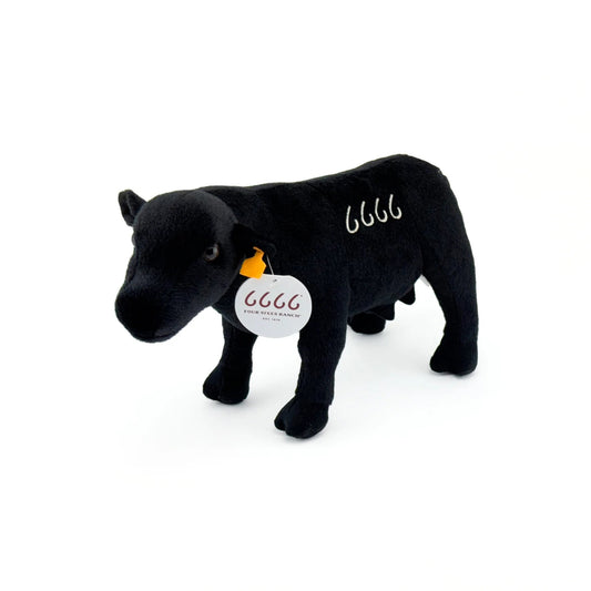 Big Country Toys Four Sixes Ranch Plush Black Angus Cow