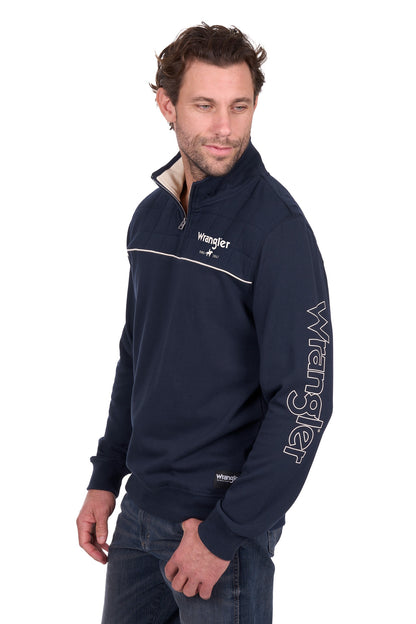 Wrangler Mens Dale 1/4 Zip Pullover