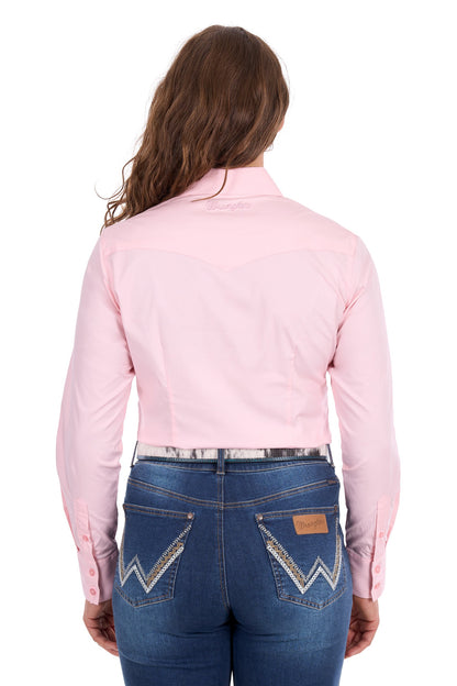 Wrangler Women’s Hazel Logo Western L/S Shirt