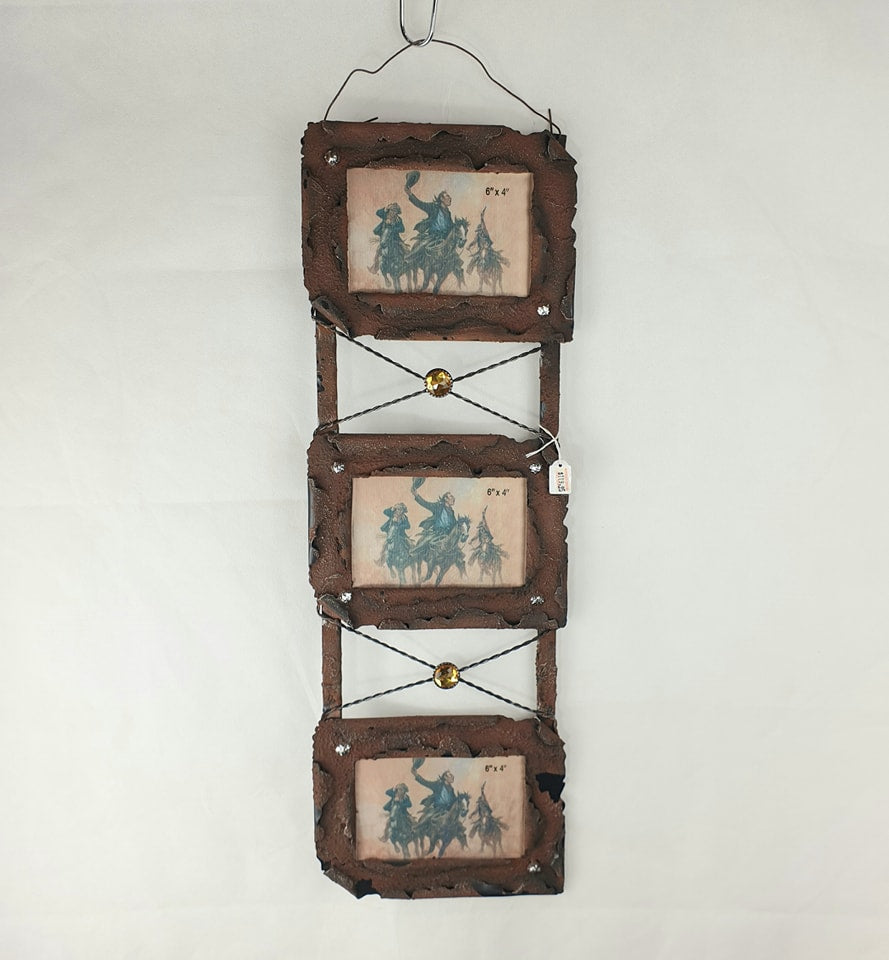 "Metal Triple Frame