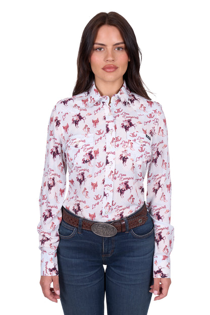 Wrangler Women's Doreen Print Western L/S Shirt