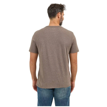 Wrangler Men's Longhorn Graphic Ss Tee - Morel Heather