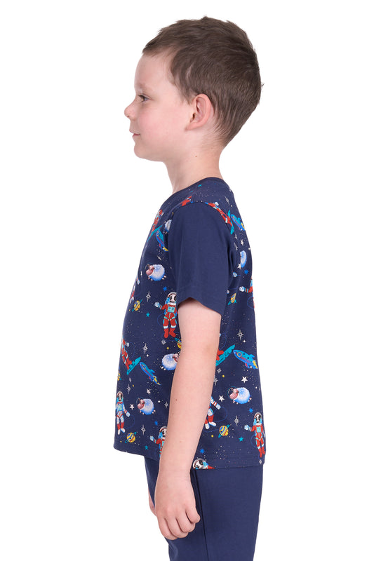 Thomas Cook Boys Galaxy Glow In the Dark Pj's