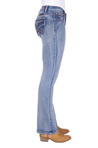 Pure Western Women's Emily Bootcut Jean - 32L