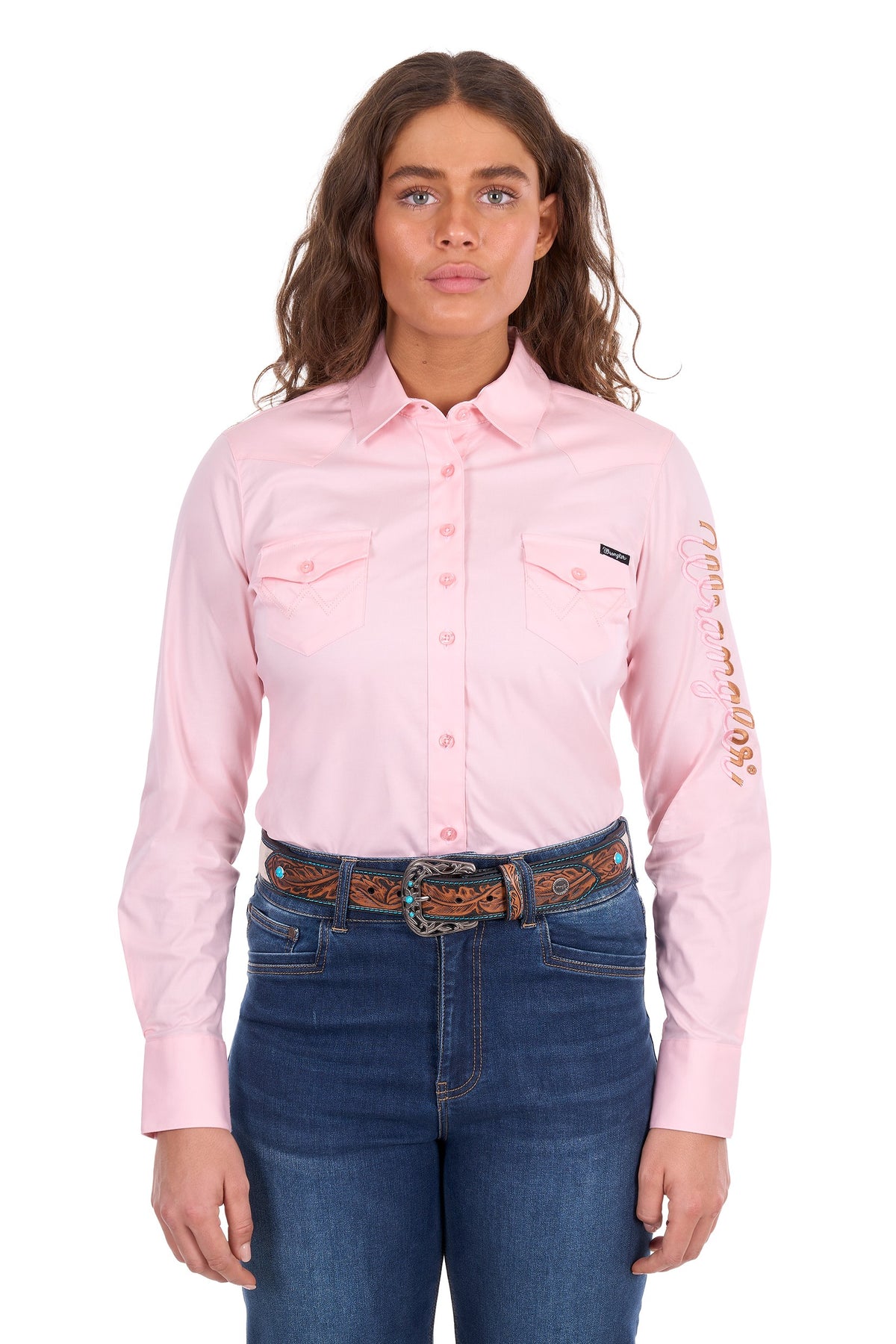 Wrangler Women’s Hazel Logo Western L/S Shirt