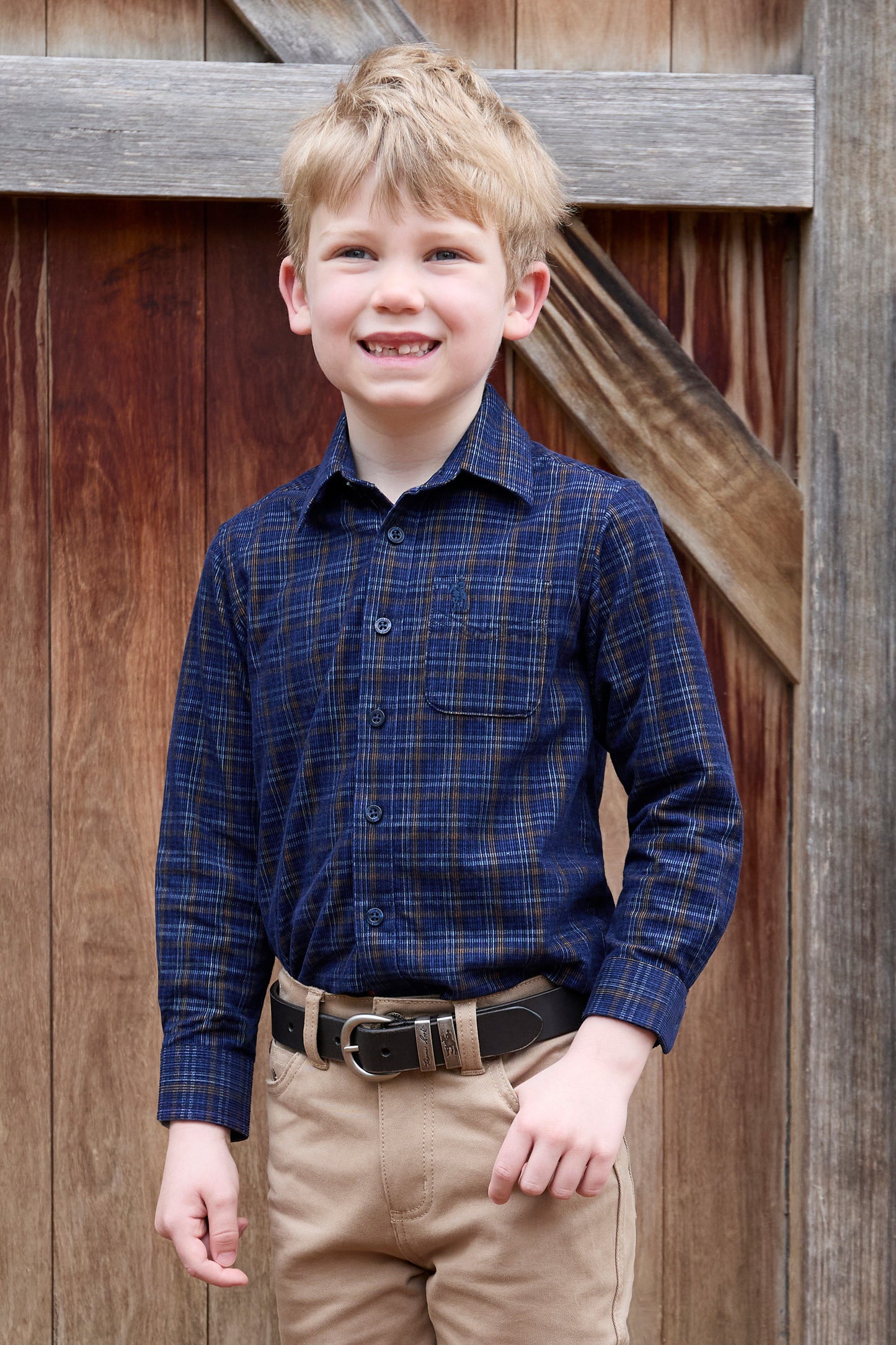 Thomas Cook Boy's Max Thermal Check 1-Pocket L/S Shirt