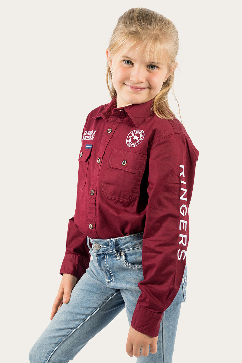 Ringers Western Kid's Jackaroo Full Button Workshirt