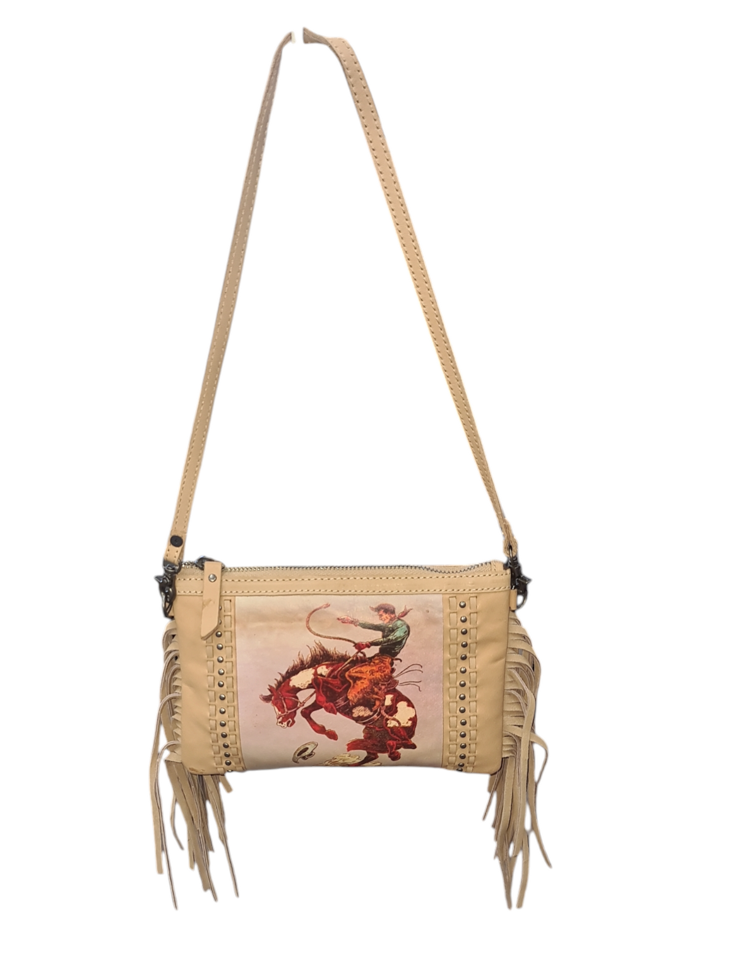 Montana West "Bucking Bronco" Fringe Crossbody Bag