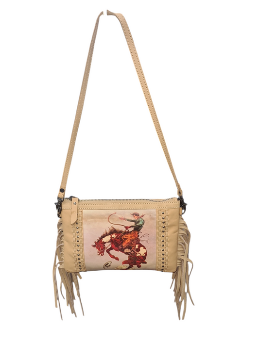 Montana West "Bucking Bronco" Fringe Crossbody Bag