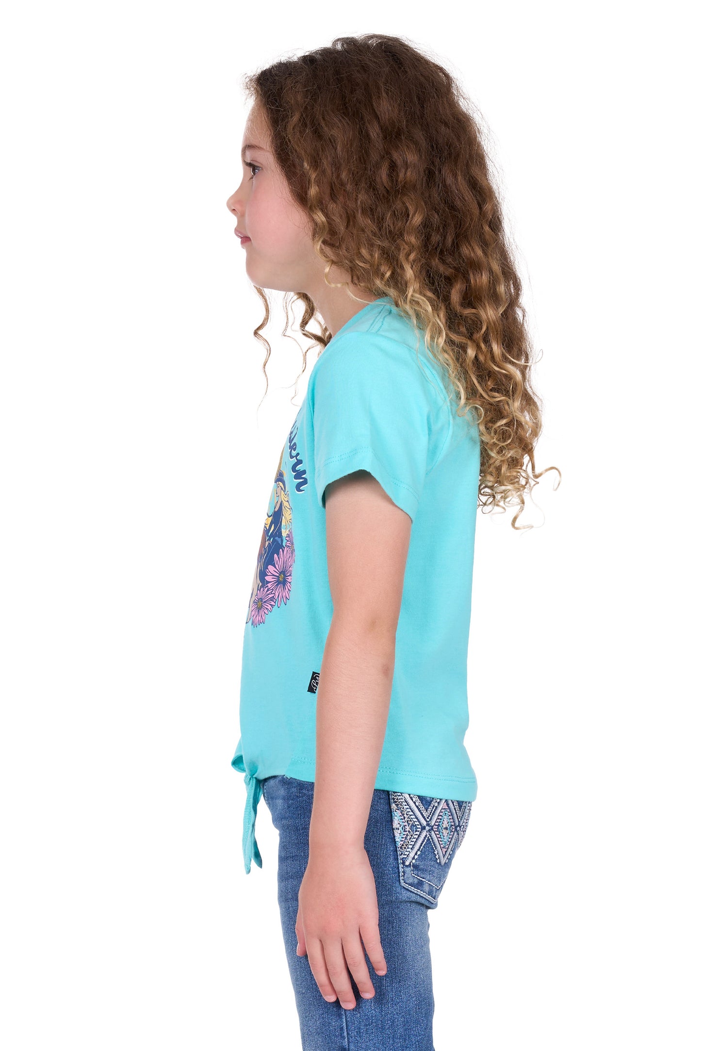 Pure Western Girl's Clover Ss Tee