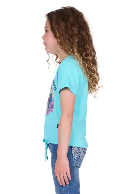 Pure Western Girl's Clover Ss Tee