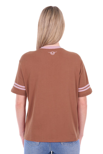 Bullzye Women’s Quincy Oversized V-Neck Tee