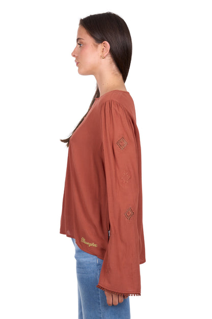 Wrangler Women's Roxana L/S Blouse