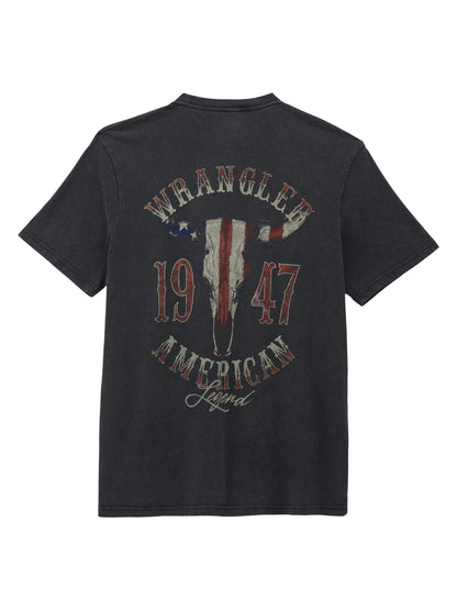 Wrangler Men's Americana Legend Back Graphic Tee