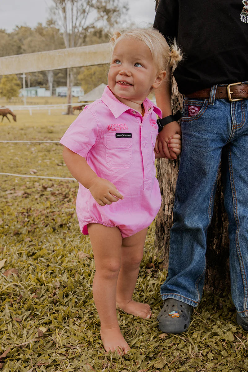 Ringers Western Babies SS Workshirt Romper