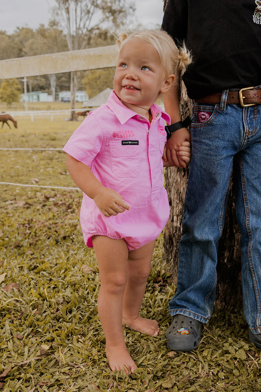 Ringers Western Babies SS Workshirt Romper
