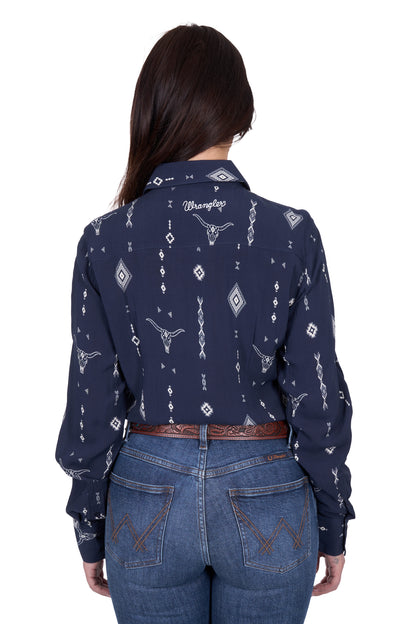 Wrangler Women's Austin Print L/S Shirt