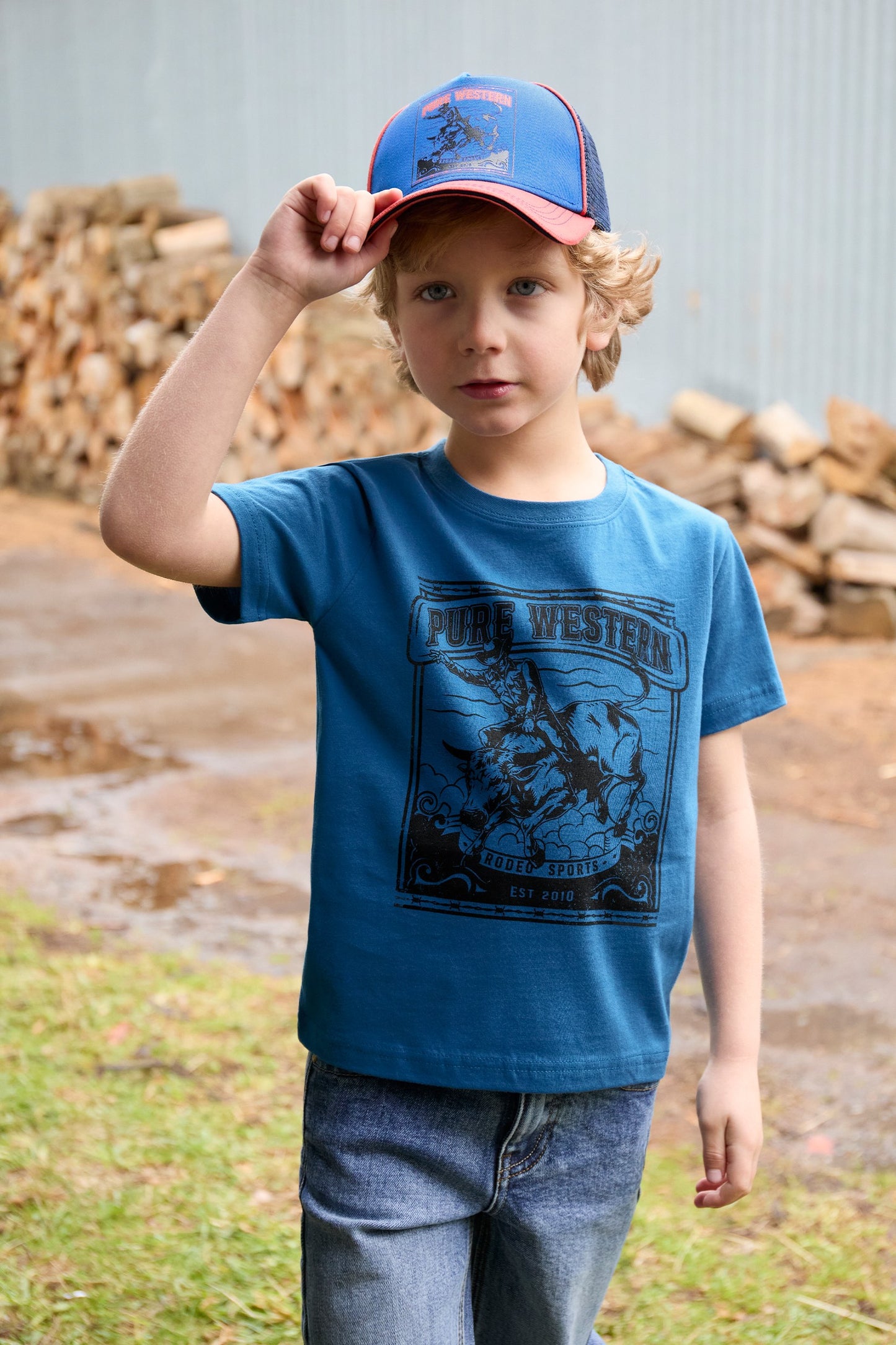 Pure Western Boy's Rodeo Ss Tee