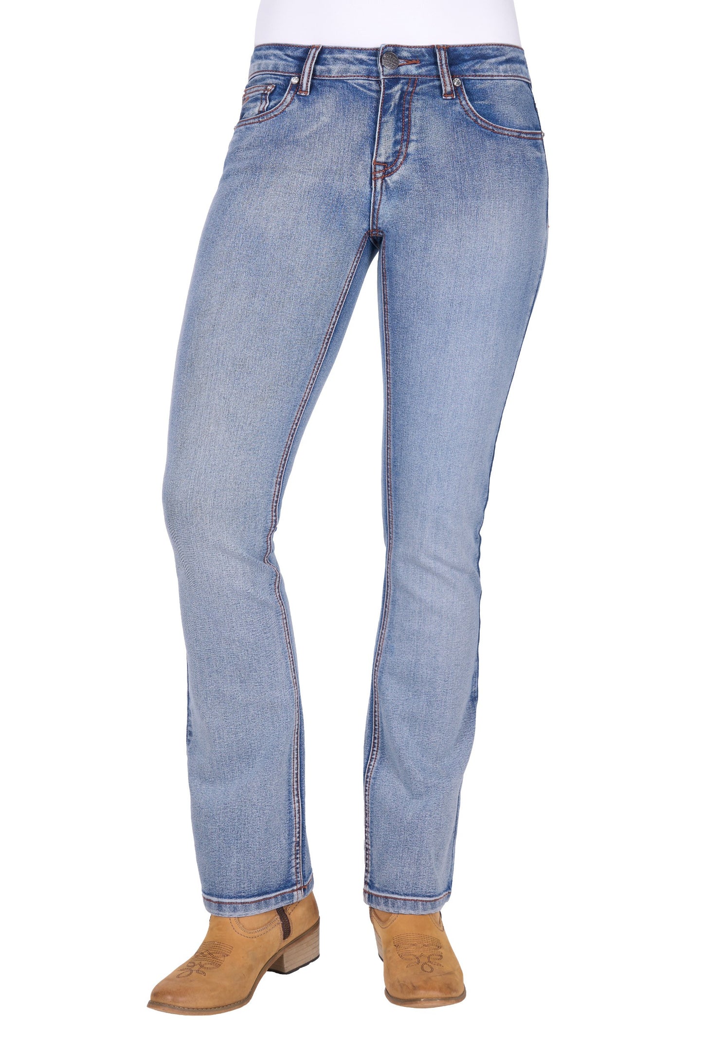 Pure Western Women's Emily Bootcut Jean - 32L