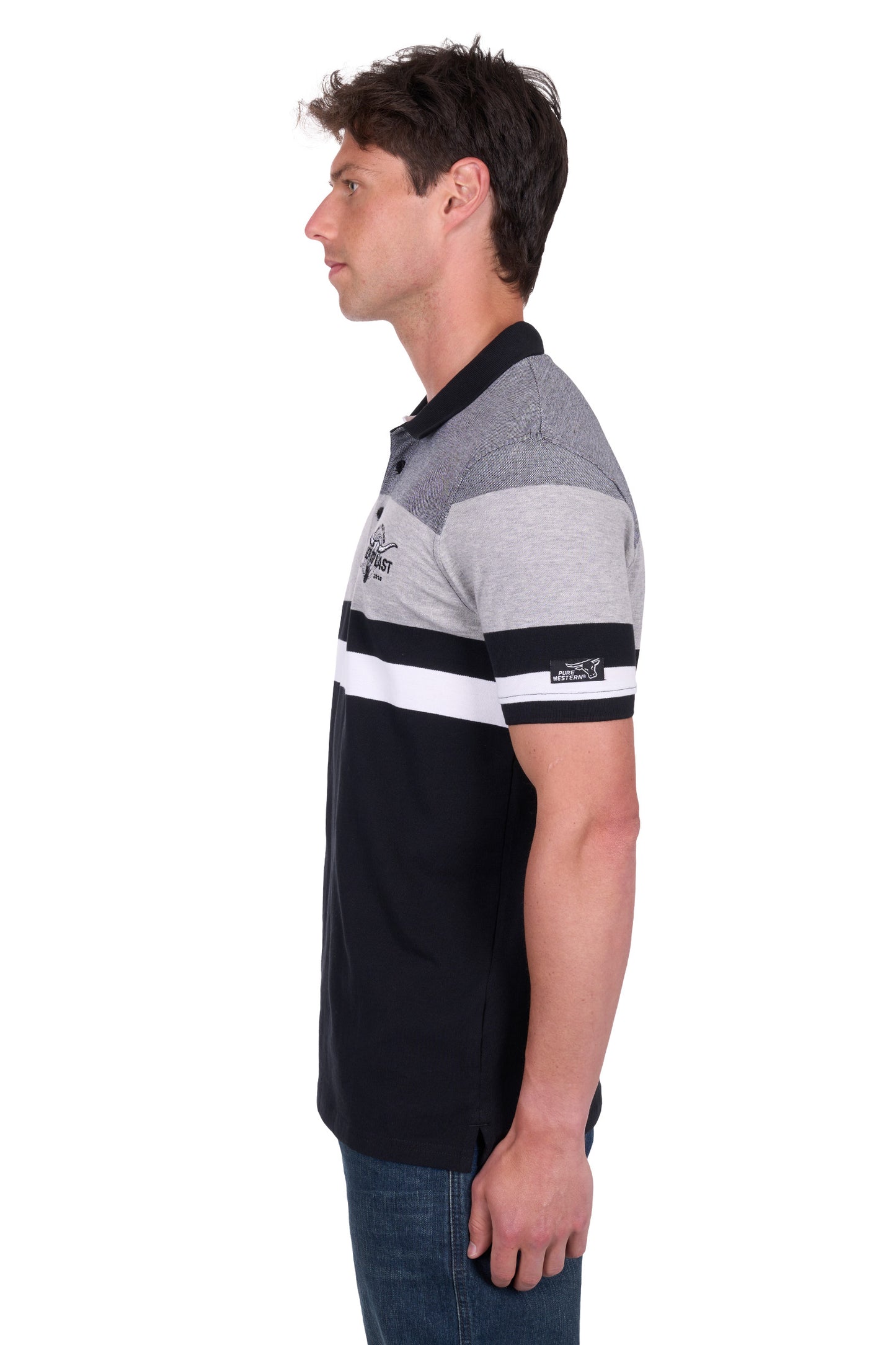 Pure Western Men's Shane Ss Polo