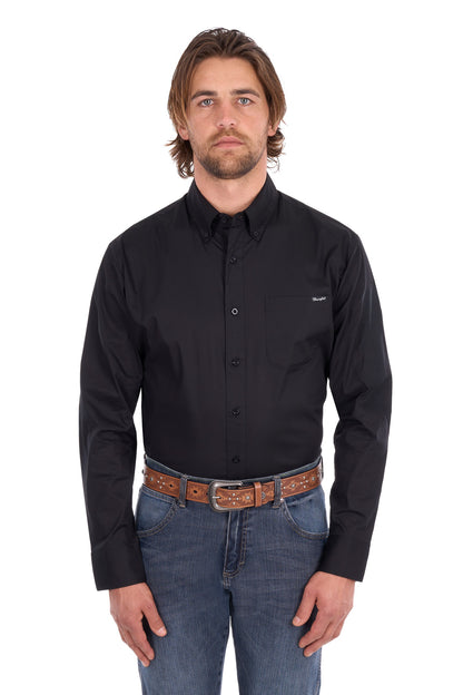 Wrangler Men’s Flex Tech 1-Pocket Button Down L/S Shirt